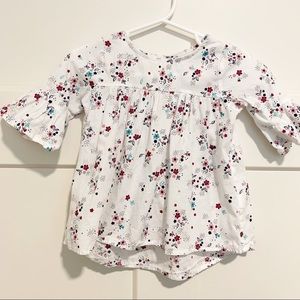 First Impressions High Low Bell Sleeved Top